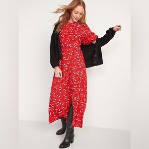 Old Navy Floral Red Dress